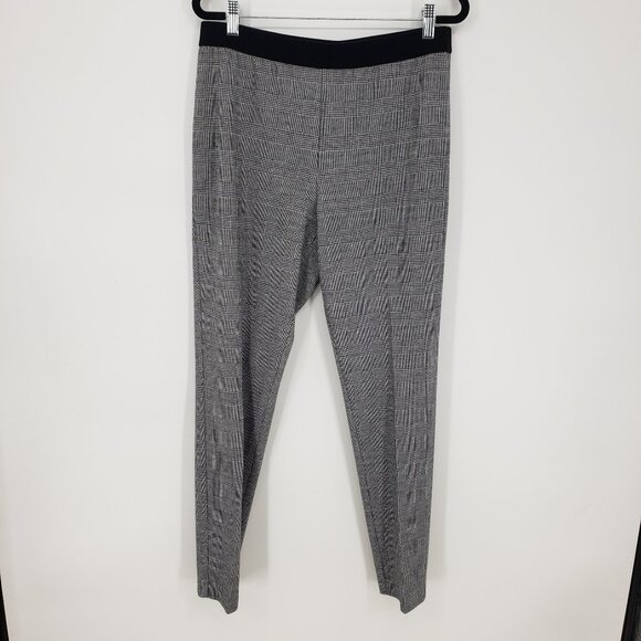 3/$25 Talbots Glen Plaid Pull On Soho Skinny Leggings Pants 10 High Rise Black - Picture 4 of 12